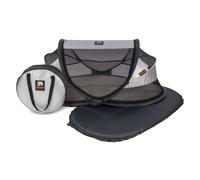 DERYAN Lit d'Enfant de Voyage avec Moustiquaire Argenté Chambre Bébé Maison DERY