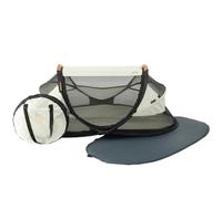 Deryan lit Parapluie Bébé avec Matelas, Lit bébé de la Naissance Jusqu’à 2,5 Ans, Pop Up Tente pour Bébé Montée en 2 Secondes, Moustiquaire & Sac de Voyage Inclus, Facile à Plier, 120x75cm, Ivoire