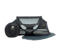 DERYAN Lit d'enfant de voyage escamotable Baby Luxe moustiquaire Noir Noir