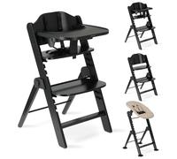 Deryan Odin Chaise Haute évolutive 3en1, Pour Bébé Ergonomique, Confortable, Inclinable, Pliable, Avec Hauteur réglable, Repose-Pieds, Plateau Amovible, Chaise Enfant Pliable dès la Naissance, Nougat