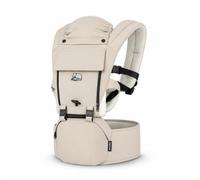 Deryan Pack 4 en 1 porte-bébé ergonomique, convertible en 100 % coton, porte-bébé pour tout-petit (0-3 ans, 3-15 kg), position ergonomique M, dos en X, boucle en un clic (sable, premium)