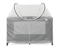 DERYAN Protège Lit de Camping - Transparent - Pliable - Moustiquaire -Multifonction - Léger - Pliable - avec Sac de Transport - Blanc