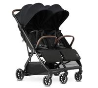 Deryan Rolo X2 V2 Poussette 2 en 1 - Poussette pliable - De la naissance à 4 ans - Charge maximale : 44 kg - Poussette pliable - Compact et pliable - Noir