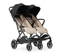 Deryan Rolo X2 XL Poussette 2 en 1 - De la Naissance à 4 Ans - Charge Maximale : 22 kg - Compact et Pliable - Nougat