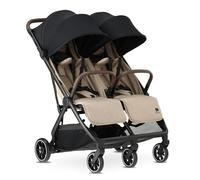 Deryan Rolo X2 XL Poussette 2 en 1 - Poussette pliable - De la naissance à 4 ans - Charge maximale : 22 kg - Buggy pliable - Compact et pliable - Nougat