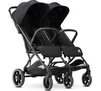 Deryan Rolo X2 XL Poussette 2 en 1 - Poussette pliable - De la naissance à 4 ans - Charge maximale : 22 kg - Poussette pliable - Compact et pliable - Noir
