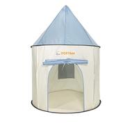 Deryan Tente de Jeux pour Enfants Filles - Princess Castle Tente de Jeux Pour Enfants Avec 2 Modes Lumière Etoilée - Tente Princesse Intérieur & Extérieur - Noël - Cadeau Pour Enfants (Bleu)