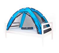 Deryan Tente de lit - Moustiquaire Double - Tente moustiquaire - Compact et léger - 200x90x110cm - Moustiquaire lit & moustiquaire Voyage avec Sac de Transport Bleu