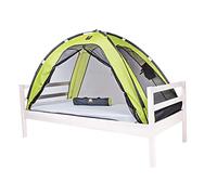 Deryan Tente de lit - moustiquaire lit Double - moustiquaire Tente lit - lit Anti-Insectes - Compact et léger - 200x90x110cm - Moustiquaire lit & moustiquaire Voyage avec Sac de Transport Citron