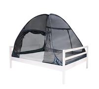 Deryan Tente de Lit Pop Up - Moustiquaire Double - Tente Moustiquaire Pop Up - Pliable et Légère - 200x180x110cm - Voyage avec Sac de Transport - Noir