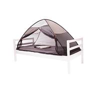 Deryan Tente de lit - Moustiquaire lit Double - Tente moustiquaire Tente lit - Moustiquaire lit - Compact et léger - 200x90x110cm - Moustiquaire lit & moustiquaire Voyage avec Sac de Transport crème
