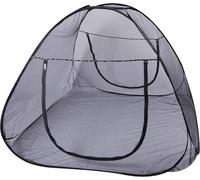 Deryan Tente de Lit Pop Up - Tente moustiquaire pour 2 Personnes - 200 x 180 x 135 cm - Pliable et Légère - Moustiquaire Voyage avec Sac de Transport - Noir