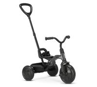 Deryan Tricycle Bébé Drifter de 2 à 6 Ans (Max. 25 kg), Draisienne Évolutif, Velo Poussette, Trike Bebe, Facile À Plier, Pliable, Vélo Bébé - Guidon et Ceinture de sécurité Inclus, Rangement, Noir