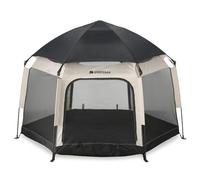 DERYAN Up-to-Go Lit de voyage pop-up et boîte pour enfant - Tente de plage portable pour bébés et jeunes enfants - Pliable avec matelas et sac de transport - Sable