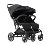 Deryan XP X2 Poussette 2 en 1 - Poussette pliable - De la naissance à 4 ans - Charge maximale par siège : 22 kg - Poussette pliable - Compact et pliable - Gris