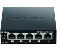 DES-1005P Switch 5 Ports 10/100Mbps dont 1 Ports supPortant le PoE Métallique PoE IEEE 802.3af Budget PoE 15,4W Idéal Partage de Connexion et Mise en Réseau Small/Home Office