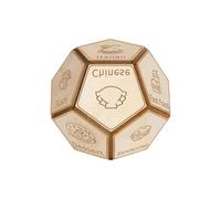 Dés À 12 Faces - Dés De Décision en Bois avec Motif Constellation | Cube en Bois Polyédrique 8x7cm | Décideur Amusant pour Les Jeux De Société, Les Voyages, L'école Et Le Dortoir