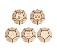 Dés à 12 faces - Dés de jeu polyédriques Fun Maker - Jouet de choix - Accessoires de jeu de table - Dés en plastique à 12 côtés pour excursions scolaires, voyages, rendez-vous, étudiants