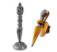 Dés à baguette unique DND Spinner tête de mort tour, roulette, dés en métal, dés mécaniques, jeu de dés mécaniques, jeux de dés DND pour jeux de rôle, jeux à thème Steampunk