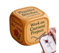 Dés À Broder | Dés Ludiques 6 Faces pour Projets de - Fournitures Créatives Pratiques pour Artistes Brodeuses Débutantes Passionnées | Atelier Maison Voyage Tricot Femmes
