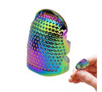 Dés à coudre pour la couture à la main - Dé à coudre protège-doigts | Anneaux de dé à coudre en métal | Anneaux de protection des doigts en métal réglables, protège-doigts | Capuchon de dé à coudre po