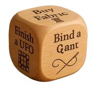 Dés À | Dés en Bois Six Faces pour Quilteuses | Cadeaux pour Bas de Noël, Jeu Amusant de Choix de | pour Designers, Mères, Quilteurs, Amateurs d'Artisanat, Grand-mères, Tailleurs