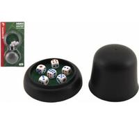 Dés à lancer 6 pièces avec gobelet en plastique