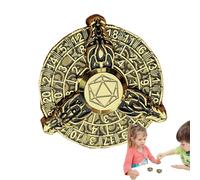 Dés à Roulette, dés de Jeu | Ensemble de dés de Dragon Portable polyédrique, dés de Jeu de rôle, dés en métal, Jouets à Presser en de Zinc pour Jeux de Table de Club de pub