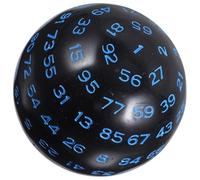 Dés Acryliques à 100 Faces, Petits Dés Polyédriques pour Jeux | Chiffres Faciles à Lire, Surface Lisse et Réutilisable, Format Portable pour Jeux de Société et Dés