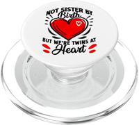 des amies ne sont Pas sœurs de Naissance mais Nous Sommes Jumelles de cœur PopSockets PopGrip pour MagSafe