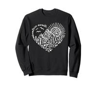 Des amis d'aventure en plein air dans la nature et c'est ainsi que l'aventure commence Sweatshirt