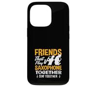 des Amis Jouent du Saxophone Ensemble, Duo de saxophonistes Amusant Coque pour iPhone 13 Pro