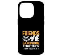 des Amis Jouent du Saxophone Ensemble, Duo de saxophonistes Amusant Coque pour iPhone 14 Pro