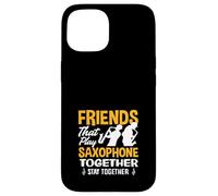 des Amis Jouent du Saxophone Ensemble, Duo de saxophonistes Amusant Coque pour iPhone 15
