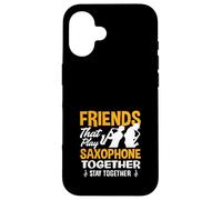 des Amis Jouent du Saxophone Ensemble, Duo de saxophonistes Amusant Coque pour iPhone 16