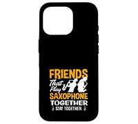 des Amis Jouent du Saxophone Ensemble, Duo de saxophonistes Amusant Coque pour iPhone 16 Pro
