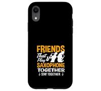 des Amis Jouent du Saxophone Ensemble, Duo de saxophonistes Amusant Coque pour iPhone XR