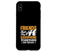 des Amis Jouent du Saxophone Ensemble, Duo de saxophonistes Amusant Coque pour iPhone XS Max