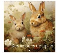 Des amours de lapins (Calendrier mural carré 2026 30x30 cm) Calendrier double avec une page pour vos prises de notes: Des lapins tout au long de l'année