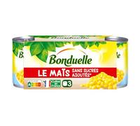 Des assiettes savoureuses sans sucres ajoutés avec le maïs bio Bonduelle, format familial pratique de 3x140g - Lot de 3
