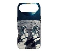 des astronautes Qui marchent sur la Lune à Space Abbey Crossing on The Moon Coque pour iPhone Air