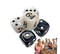 Dés Backgammon - Dés De Jeu Classique - Set De Dés Multiplicateurs en Acrylique avec Sac Étanche pour Jeu De Société, Doubleur, Compétition, Loisirs, Cadeau Amateurs Jeux De Plateau