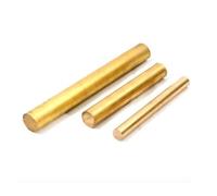 Des barres rondes de bronze, Lot de 5 barres rondes en laiton, diamètres multiples 500 mm