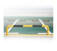 Des Barrières De Stationnement En Forme U, Des Butées Roues Et Poteaux À Haute Visibilité Protègent Les Véhicules Murs Garages(100x30cm-1.5mm)