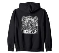 des bêtes Beowulf Tombent Devant Lui | Viking Epic Sweat à Capuche