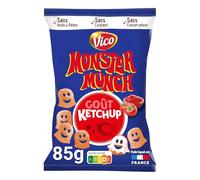 Des biscuits apéritif malins pour un goûter sans compromis - MONSTER MUNCH Goût Ketchup, 85g - Lot de 4