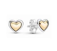 Des boucles d'oreilles 925 boucles d'oreilles en argent deux tons doreres doré goujon goujons for femmes cadeau de mariage bijoux Des boucles d'oreilles femme(C)