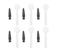 Des boules de café en plastique, 100 cuillères à soupe de paquet à mesurer la cuillère, une cuillère à café avec pinceau et brosse à brossage à l'espresso, pour la cafetière de la