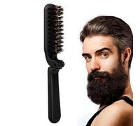 Des Broussailles De La Barbe - Peigne À Barbe, Brosse À Cheveux De Poche | Poix De Poil Du Sanglier Pliable Anti-statique Pour Hommes, Brosse À Coiffure Pliante Pour Démêler Le Toilettage De La