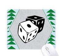 dés casino en noir et blanc illustration tapis de souris green pine tree tapis en caoutchouc